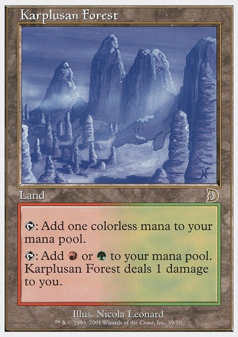 Karplusan Forest, Deckmasters #39, Magic: The Gathering card