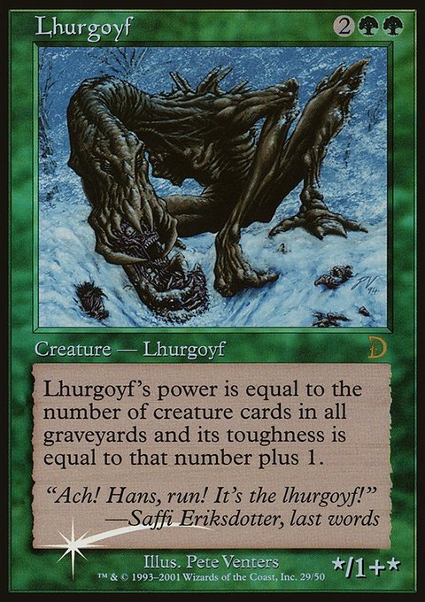 Lhurgoyf, Deckmasters #29, Magic: The Gathering card