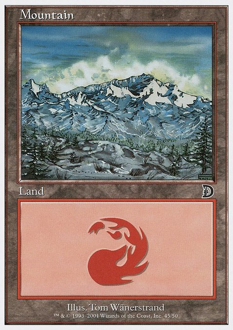 Mountain, Deckmasters #45, Magic: The Gathering card