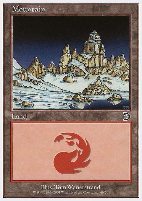 Mountain, Deckmasters #46, Magic: The Gathering card