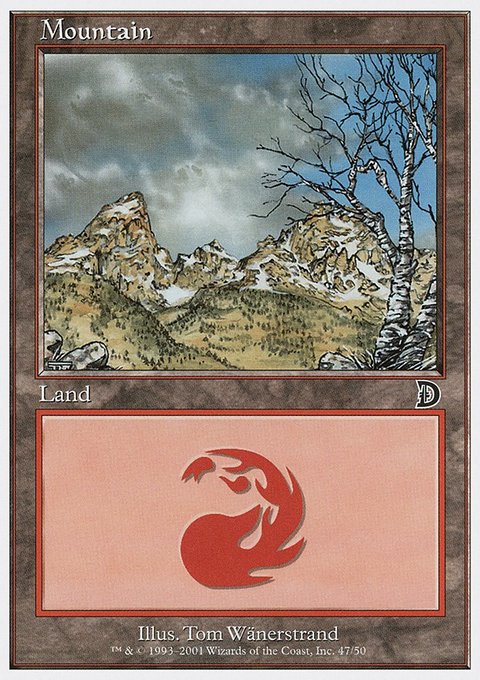 Mountain, Deckmasters #47, Magic: The Gathering card