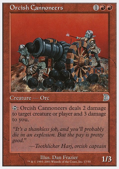 Orcish Cannoneers, Deckmasters #17, Magic: The Gathering card