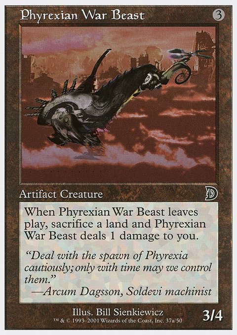 Phyrexian War Beast, Deckmasters #37a, Magic: The Gathering card
