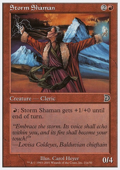 Storm Shaman, Deckmasters #21a, Magic: The Gathering card