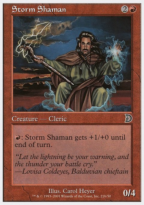 Storm Shaman, Deckmasters #21b, Magic: The Gathering card