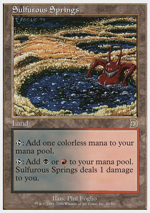 Sulfurous Springs, Deckmasters #40, Magic: The Gathering card