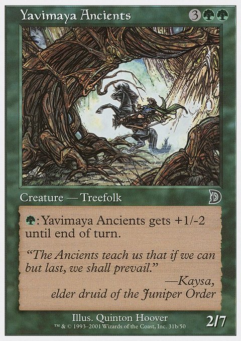 Yavimaya Ancients, Deckmasters #31b, Magic: The Gathering card