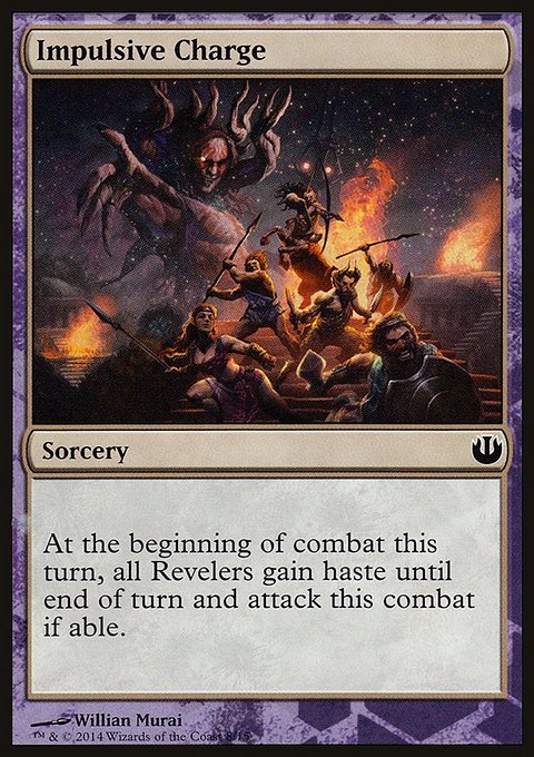 Impulsive Charge, Defeat a God #8, Magic: The Gathering card