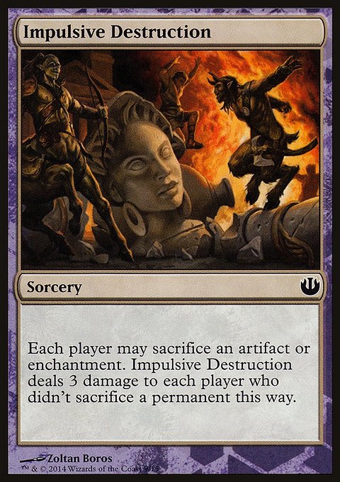 Impulsive Destruction, Defeat a God #9, Magic: The Gathering card
