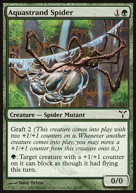 Aquastrand Spider, Dissension #80, Magic: The Gathering card