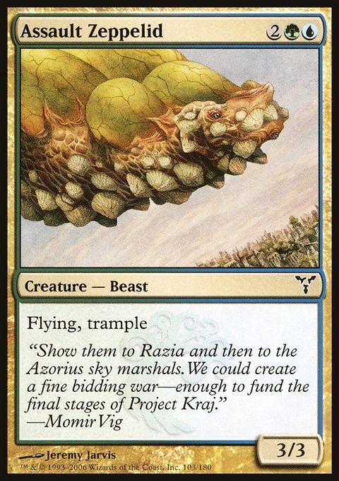 Assault Zeppelid, Dissension #103, Magic: The Gathering card