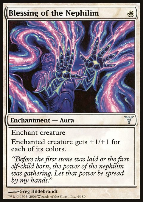 Blessing of the Nephilim, Dissension #4, Magic: The Gathering card
