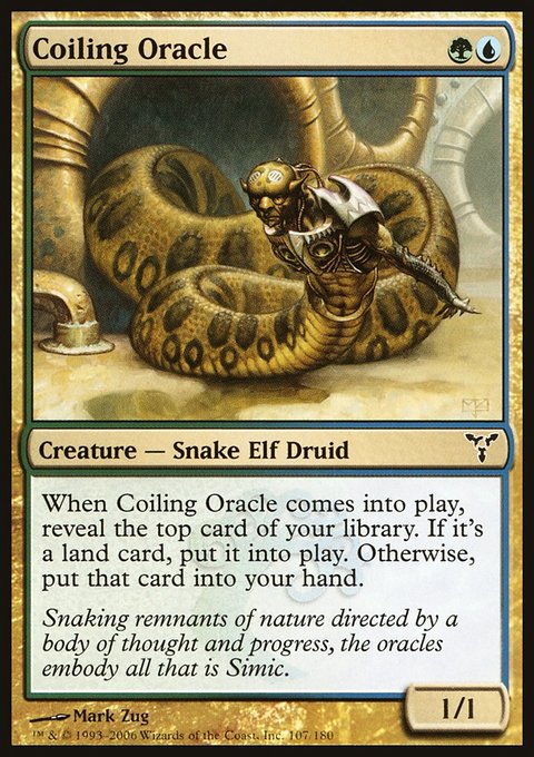 Coiling Oracle, Dissension #107, Magic: The Gathering card
