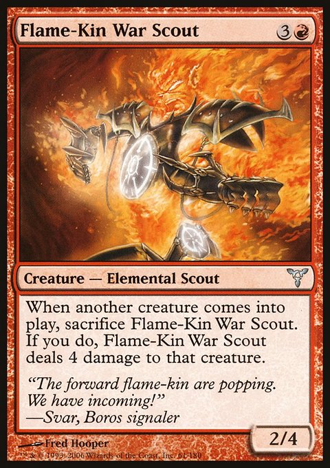 Flame-Kin War Scout, Dissension #61, Magic: The Gathering card