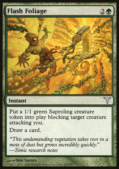 Flash Foliage, Dissension #85, Magic: The Gathering card
