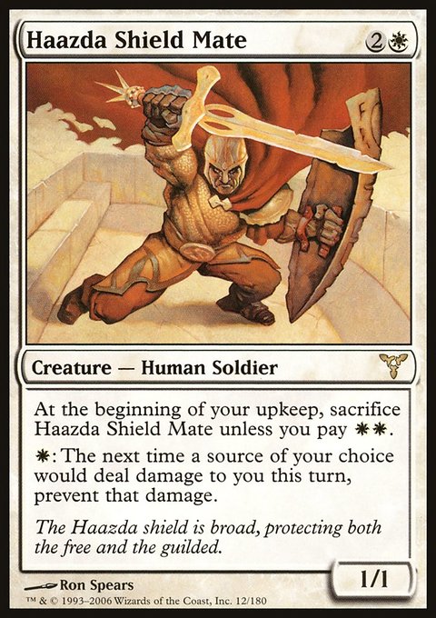 Haazda Shield Mate, Dissension #12, Magic: The Gathering card