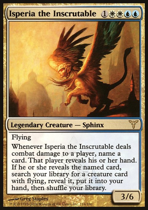 Isperia the Inscrutable, Dissension #114, Magic: The Gathering card