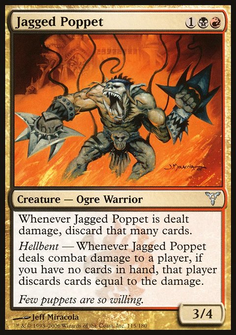 Jagged Poppet, Dissension #115, Magic: The Gathering card