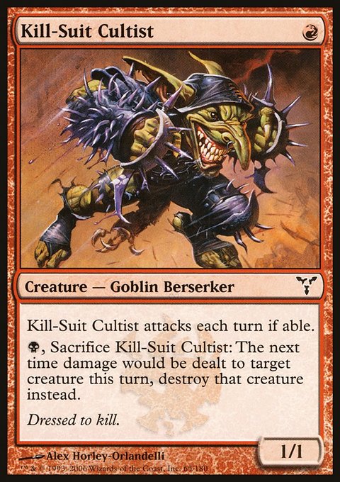 Kill-Suit Cultist, Dissension #65, Magic: The Gathering card