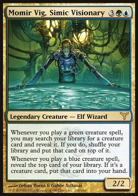Momir Vig, Simic Visionary, Dissension #118, Magic: The Gathering card