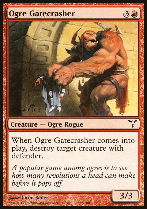 Ogre Gatecrasher, Dissension #67, Magic: The Gathering card