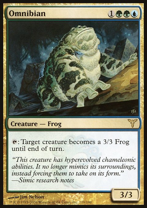Omnibian, Dissension #119, Magic: The Gathering card
