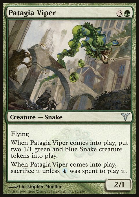 Patagia Viper, Dissension #89, Magic: The Gathering card