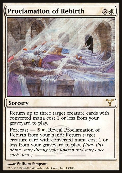 Proclamation of Rebirth, Dissension #15, Magic: The Gathering card