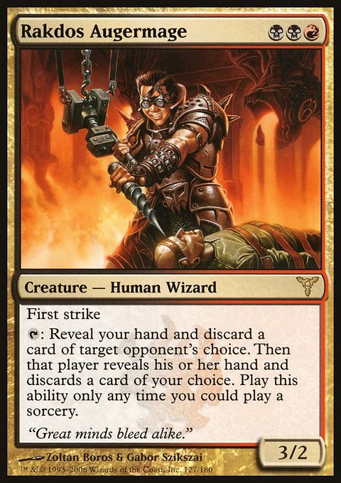Rakdos Augermage, Dissension #127, Magic: The Gathering card