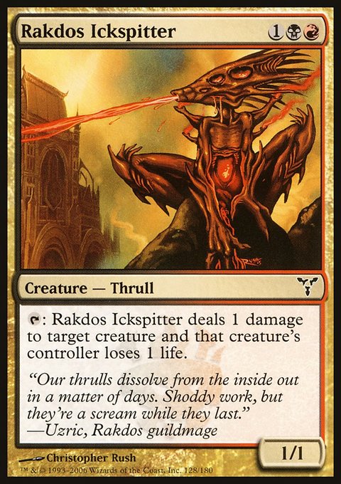 Rakdos Ickspitter, Dissension #128, Magic: The Gathering card