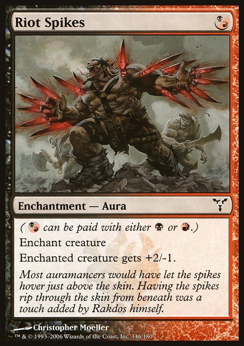 Riot Spikes, Dissension #146, Magic: The Gathering card