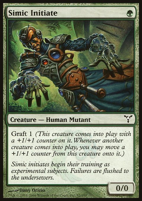 Simic Initiate, Dissension #92, Magic: The Gathering card
