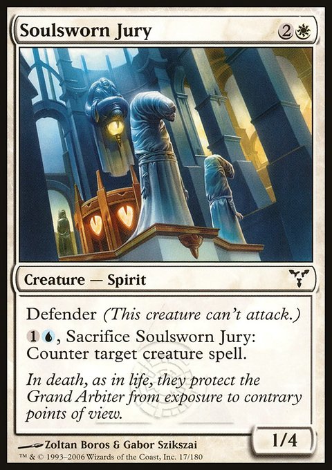 Soulsworn Jury, Dissension #17, Magic: The Gathering card