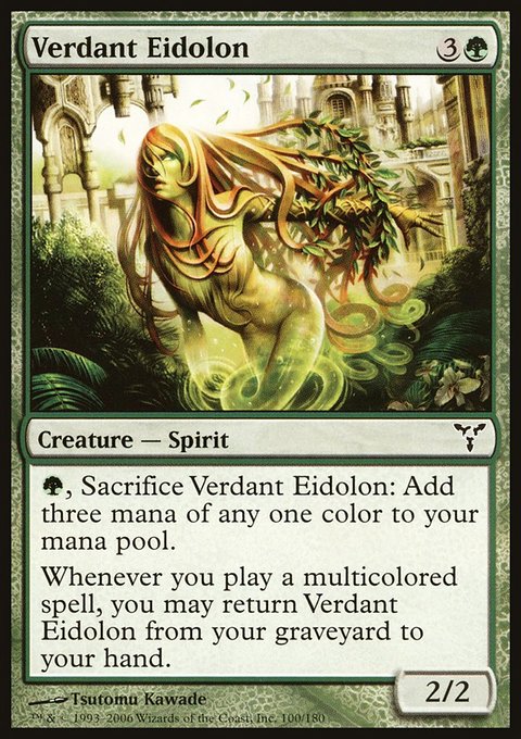 Verdant Eidolon, Dissension #100, Magic: The Gathering card