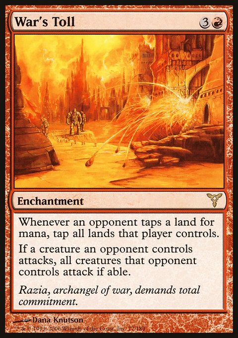 War's Toll, Dissension #77, Magic: The Gathering card