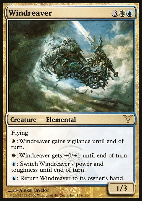 Windreaver, Dissension #138, Magic: The Gathering card
