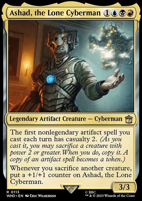 Ashad, the Lone Cyberman, Doctor Who #113, Magic: The Gathering card