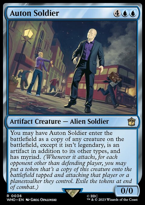 Auton Soldier, Doctor Who #36, Magic: The Gathering card