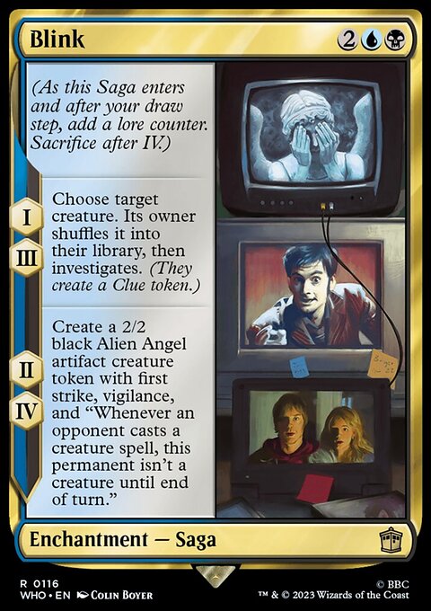 Blink, Doctor Who #116, Magic: The Gathering card