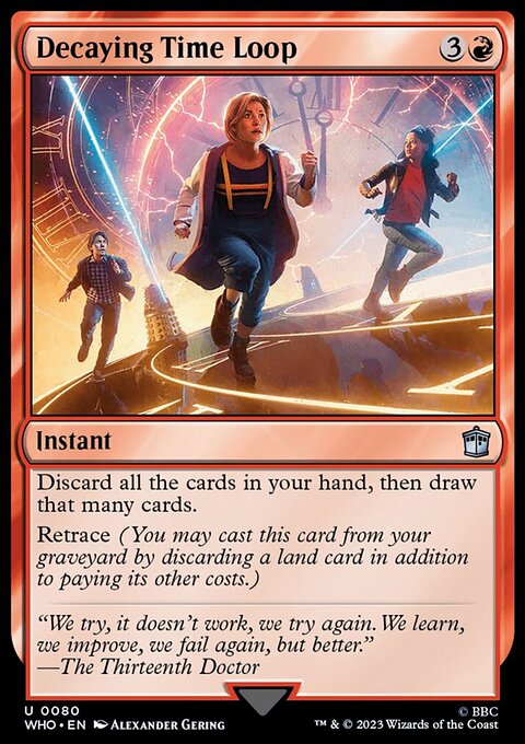 Decaying Time Loop, Doctor Who #80, Magic: The Gathering card