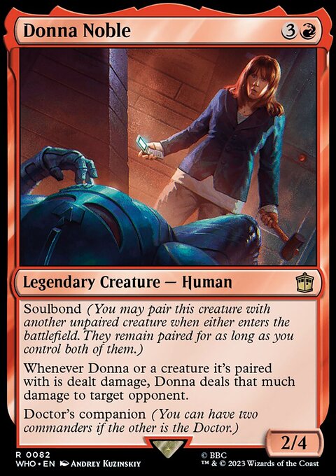 Donna Noble, Doctor Who #82, Magic: The Gathering card