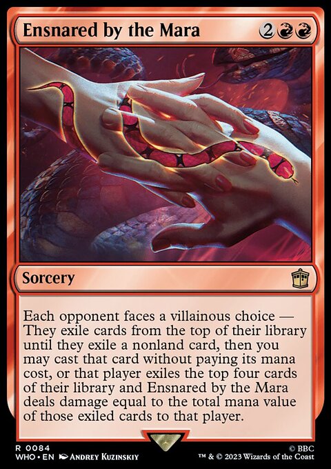 Ensnared by the Mara, Doctor Who #84, Magic: The Gathering card