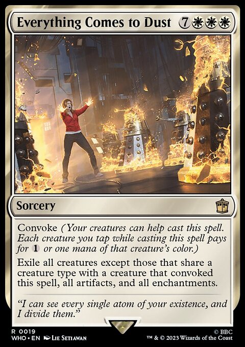Everything Comes to Dust, Doctor Who #19, Magic: The Gathering card