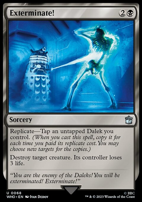 Exterminate!, Doctor Who #68, Magic: The Gathering card
