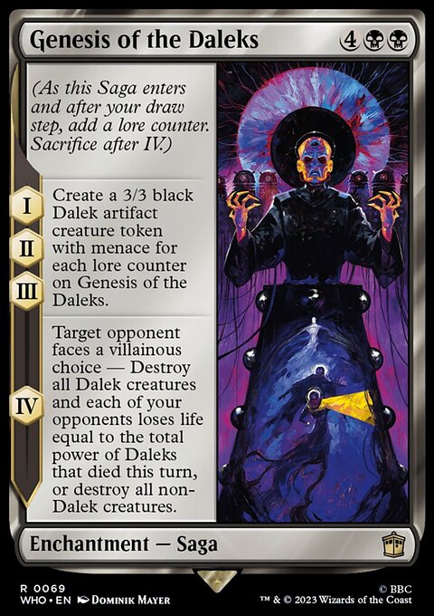 Genesis of the Daleks, Doctor Who #69, Magic: The Gathering card