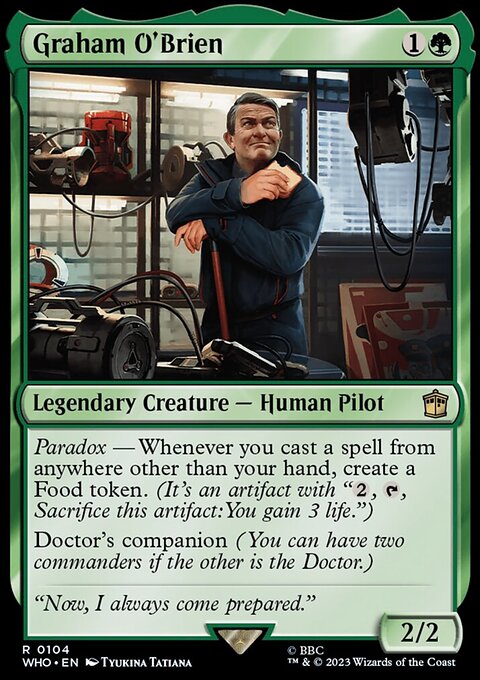 Graham O'Brien, Doctor Who #104, Magic: The Gathering card
