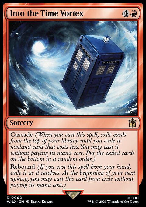 Into the Time Vortex, Doctor Who #88, Magic: The Gathering card