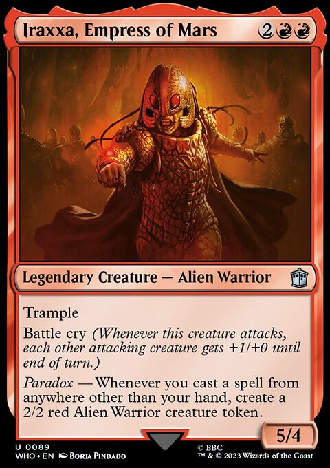 Iraxxa, Empress of Mars, Doctor Who #89, Magic: The Gathering card