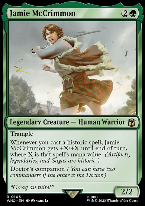 Jamie McCrimmon, Doctor Who #105, Magic: The Gathering card