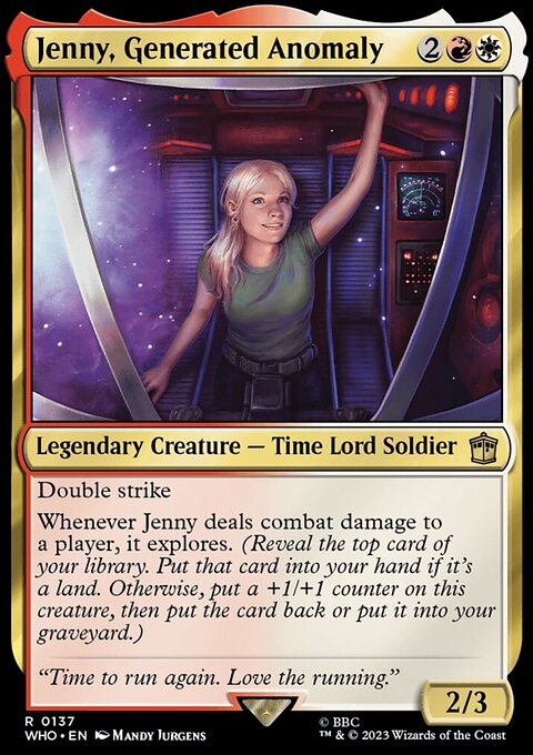 Jenny, Generated Anomaly, Doctor Who #137, Magic: The Gathering card